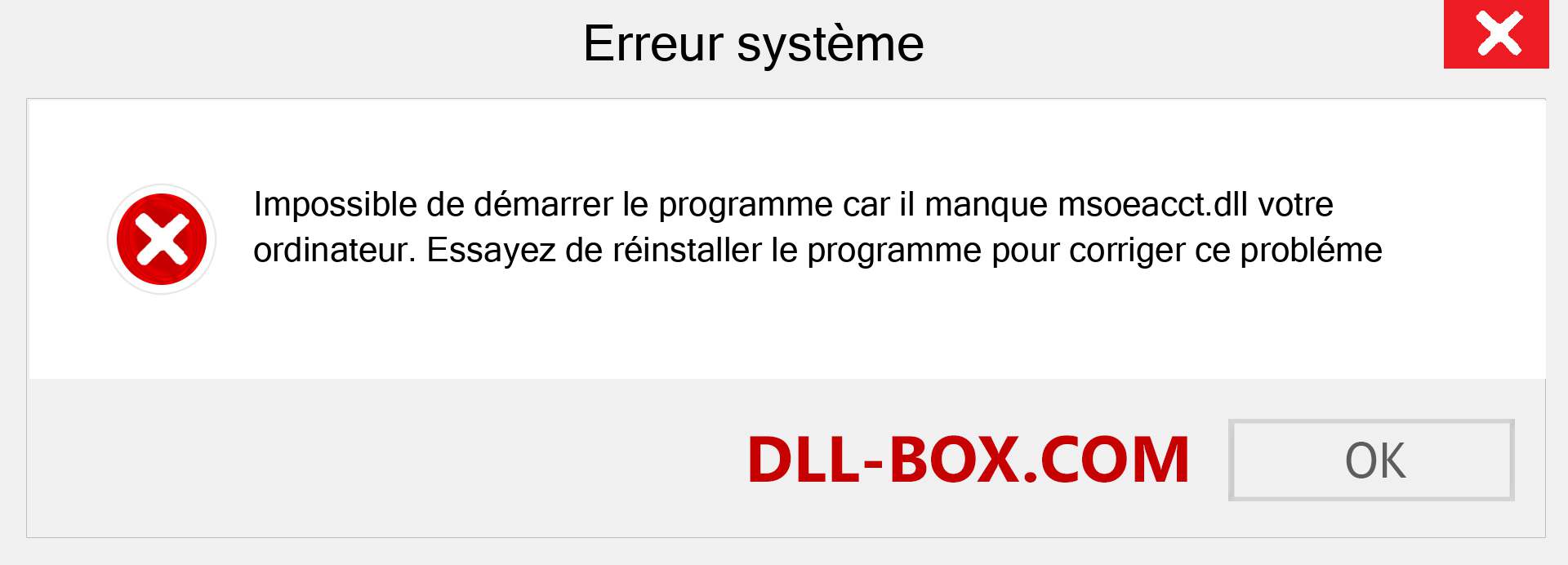 Le fichier msoeacct.dll est manquant ?. Télécharger pour Windows 7, 8, 10 - Correction de l'erreur manquante msoeacct dll sur Windows, photos, images